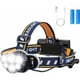 thumbnail image 1 of Linterna frontal superbrillante, linterna LED recargable, linterna frontal LED con 6 LED 12000LM 8 modos de iluminación con cable USB, 1 of 5