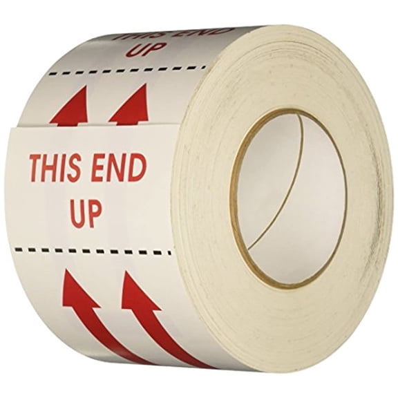 TapeCase"This End Up" Label - 500 per Pack (1 Pack)