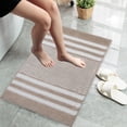 thumbnail image 3 of Tahtuvzn Bathroom Rugs Clearance! Extra Thick Microfiber Striped Door Mat Non Slip Bathroom Kitchen Entry Rug Water Absorbent Floor Mat for Bathroom Kitchen Doorway Foot Mat, Home Gift, 3 of 6
