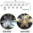 thumbnail image 5 of Snowflakes LED Curtain Lights Color Changing Snowflakes Fairy Lights, LED Snowflake Lights for Home, Church, Wedding, Birthday WARM-BATTERY, 5 of 5