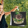 thumbnail image 3 of Dreamtimes Pug Dog Cute Hand Towels 2 PCS, Ultra Soft and Highly Absorbent, St Patrick's Day Decorative Fingertip Towel for Home, Bathroom, Kitchen, 28.3"x14.4", 3 of 5
