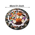 thumbnail image 2 of 3D Visual Halloween Pattern Area Rug, Soft Wear Resistant Floor Covering, Non- Backing Easy Clean Seasonal Rug for Living Room, Entryway, Bedroom Halloween Home Decor (C-32in), 2 of 4