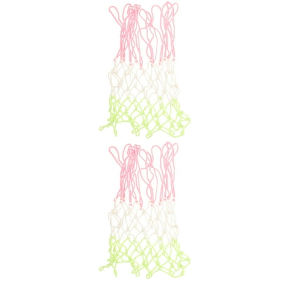 2-Pack Replacement Basketball Return Nets for Hoop Backboard Accessories, Goal Net Attachments for Practice and Training