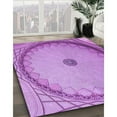 thumbnail image 3 of Ahgly Company Machine Washable Indoor Rectangle Transitional Violet Purple Area Rugs, 5' x 7', 3 of 7
