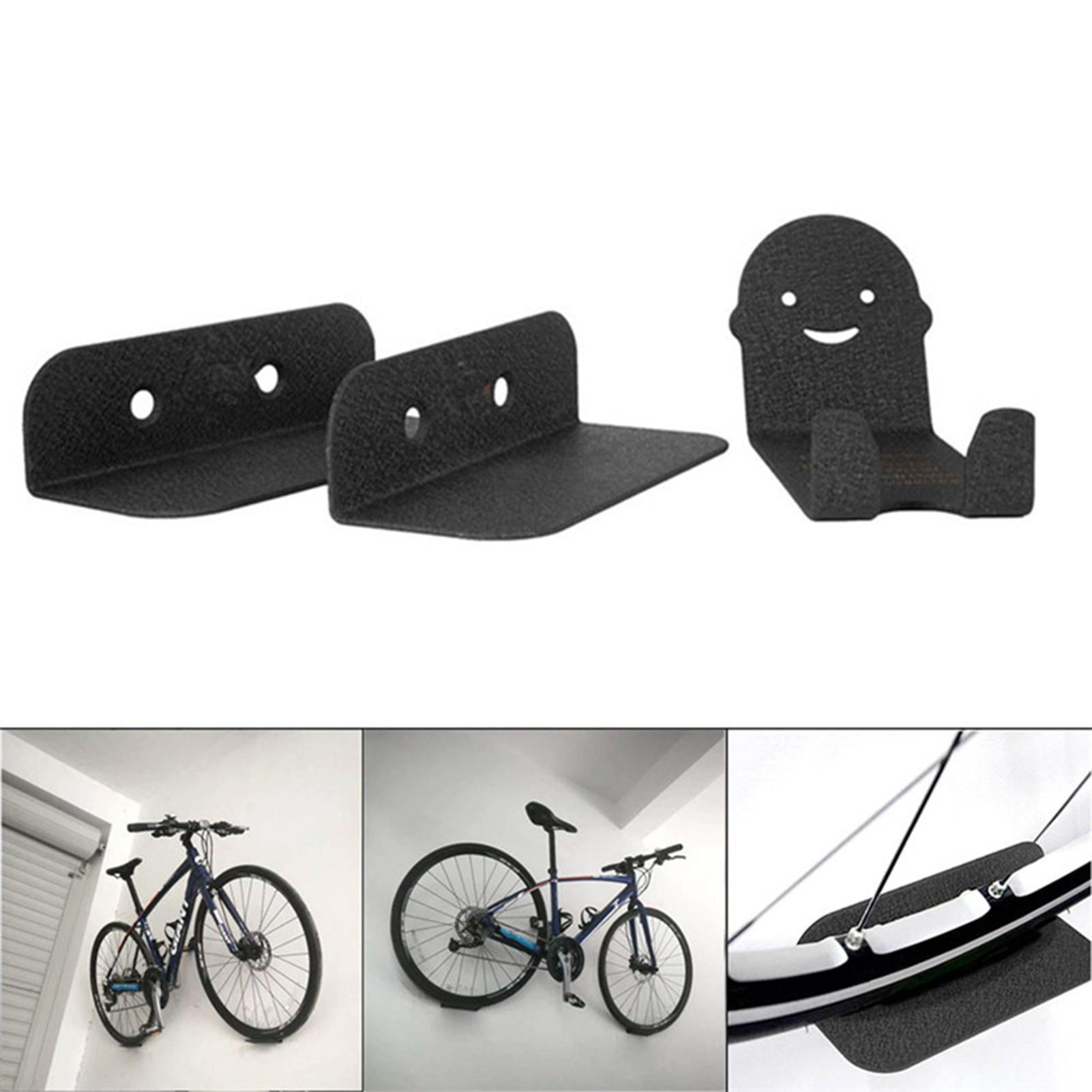 Load Bearing 25KG 3PCS/Set Bicycle Home Storage Rack Bike Bracket Wall Mount Bicycle Holder High Carbon Steel 