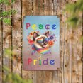 thumbnail image 2 of Peace Love Pride Siamese with Rainbow Sunglasses LGBT LGBTQ+ Vertical Metal Aluminum Sign Cat Lover Kitten Owner Gifts Wall Art Home Decor - 01004, 2 of 5