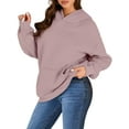 thumbnail image 2 of Shine Up Hoodies for Women Fleece Hooded Sweatshirts Oversized Pullover Long Sleeve Ladies Tops with Pocket, 2 of 6