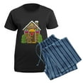 thumbnail image 5 of CafePress - Gingerbread House Women's Dark Pajamas - Women's Short Sleeve Print T-Shirt and Pants Dark Cotton Pajama Set, 5 of 7