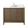 thumbnail image 3 of Vanity Art 42" Bathroom Vanity with Sink and Engineered Marble Top, Freestanding Storage Cabinet with 2 Drawers, 1 Shelf and Flip Down Tray, 3 of 9