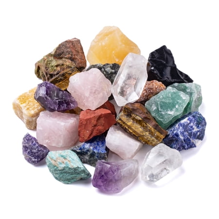 Natural Rough Gemstone Mix, 1000 Carats, Assorted Raw Crystals for Crafts
