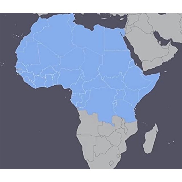 Mapa GPS del Norte de África 2025 MicroSD para Dispositivos Garmin