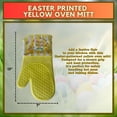 thumbnail image 3 of Easter Egg Printed Kitchen Towels, 15x25in and Yellow Oven Mitt, 3-Piece Easter-Themed Housewarming Gift Set Spring Collection Seasonal Charm Stylish Decor Durable Multipupose Home Essential, 3 of 7