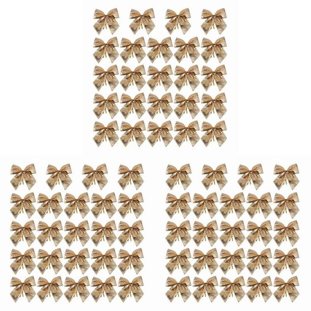72 Piezas Ornamento de Decoración Lzo Nudo Colgante Mariposa Decoraciónárbol de Navidad (72 Piezas, Pequeño )