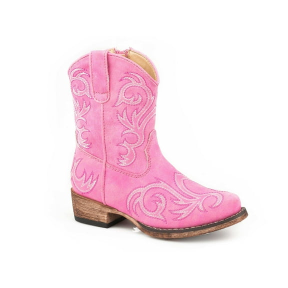 Roper Girls Riley Round Toe Cowboy   Mid Calf Boots
