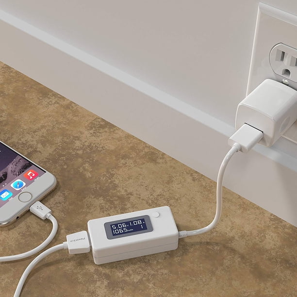 Probador de descarga de corriente de voltaje del medidor de potencia USB LCD para cargador de banco de energía Tmvgtek 3ap6bn4yj9kg0ax6