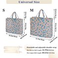 thumbnail image 2 of FORMRS Womens Corduroy Tote Bag Crossbody Shoulder Handbag with Pocket, Small Pink Flower, 2 of 7