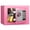 Pink, variant on Safe, Mini Safe Box with Digital Keypad, 0.23 Cub Small Hidden Steel Security Lock Box with Key, 9.05" W x 6.69" D x 6.69" H, for Jewelry Gun Cash Use Storage money (Black)