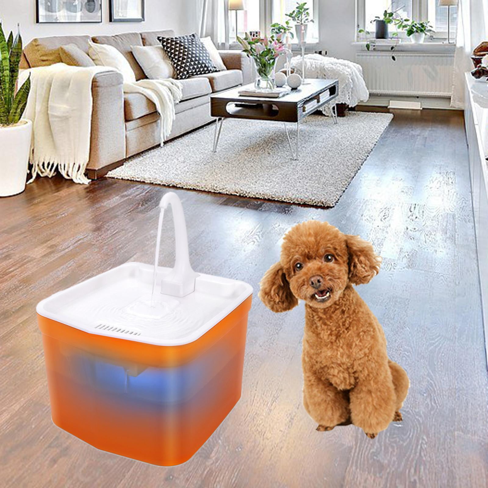 Cat Water Fountain 2L Automatic , Cat Fountains for Cats and Small Dogs - Orange