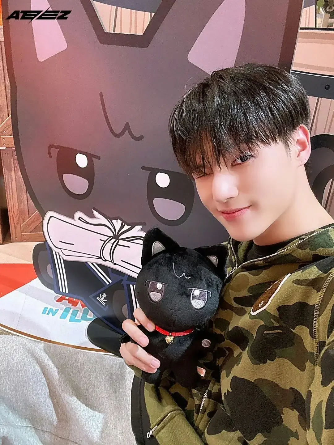 Kpop ATEEZ Aniteez Plush Kawaii Cartoon Stuffed Animals Doll Cute