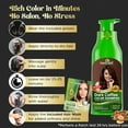 thumbnail image 5 of (6 pack) Herbishh Hair Color Shampoo - Magic Dye for Gray Hair, Lasting Color in Minutes - 1000 Ml, 3-In-1, Ammonia-Free (Dark Coffee), 5 of 6