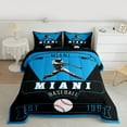 thumbnail image 2 of jejeloiu Baseball City Bedding Comforter Set,Miani Twin Comforter Sets,Deepblue White Bedding Set For Child,Luxury Bedroom Decor Reversible,2pcs, 2 of 8