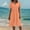 Orange, variant on Gspmoly Dresses for Women Plus Size, Women'S Solid Color Patchwork Pleated Short Sleeved V-Neck Knee Length Dress Formal Dresses for Women Deals