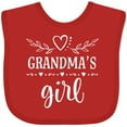 thumbnail image 3 of Inktastic Grandma Girl for Granddaughter Girls Baby Bib, 3 of 4