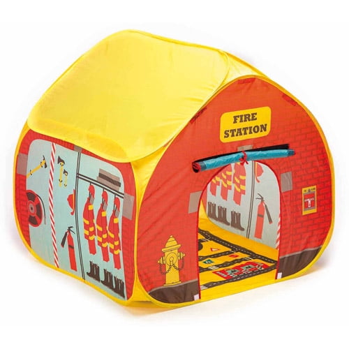 Fun2Give Pop-it-Up Firestation Tent with Street Map Playmat