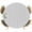 Gray,White, variant on Round Fitted Tablecloths with Elastic Edge Minimalist White Dotted Line on Gray Oil-Proof Waterproof Wipeable Table Cover for Kitchen Dining Party Decor Polka Dot Stripe Table Clothes,36" - 44"