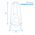 thumbnail image 5 of Patio Chiminea Outdoor Fire Pit Cover - Outdoor Patio Fire Pit Washable - Heavy Duty Furniture 38 Inch Barstool Chair Cover, 5 of 5