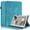 Blue, variant on Tree of Life Embossed Case for Google Pixe Tablet Stand, Card Slots, Stylus Loop Red
