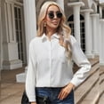 thumbnail image 2 of Clothing 2025 Super Soft Wrinkle Free Button Down Shirts for Women Formal Work Dress Blouses Tops Womens Button Down Shirts Boyfriend Long Sleeve Oversized Blouses Tops, 2 of 6