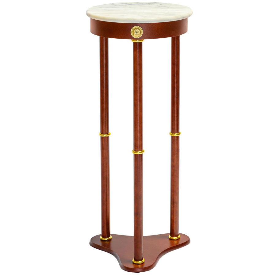 Legacy Decor 28" Cherry Wood Round Plant Stand, Telephone Stand, Vase