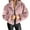 Pink, variant on Herrnalise Women's Coat Casual Lapel Fleece Fuzzy Faux Shearling Zipper Coats Warm Winter Oversized Outwear Jackets Green,XXXL