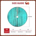 thumbnail image 2 of Daiia Turquoise Wooden2 Drawing Merry Christmas Tree Skirt , Xmas Large Lace-up Tree Skirt, Santa Snowflakes Rustic Home Decorations New Year Party Farmhouse Decor-30", 2 of 6