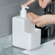 thumbnail image 4 of 1 juego de bote de basura pequeño con tapa para baño, mini bote de basura de escritorio con tapa, dispensador de jabón líquido para baño, cocina, oficina y dormitorio., 4 of 7