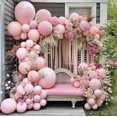 thumbnail image 3 of Captank Latex Pastel Pink Balloon Garland, Different Sizes for Birthday Parties, 3 of 8