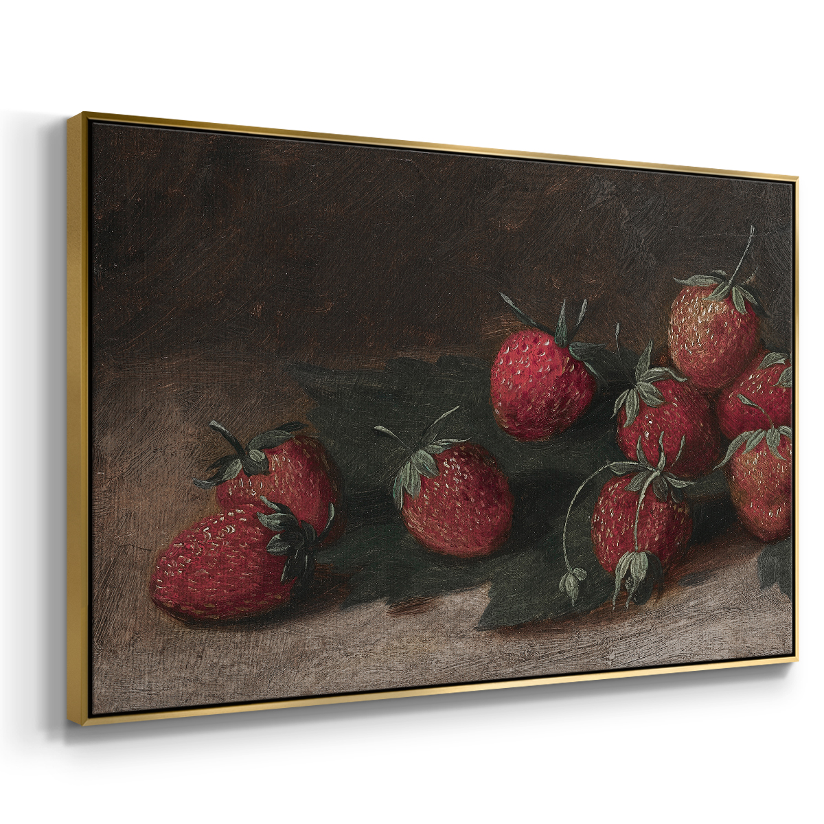 Vintage Botanical Print-XCVII By Wexford Home Framed in Gold Wood Gallery Wrapped Canvas 17 in. x 25 in.