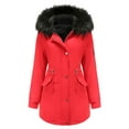 thumbnail image 1 of Sexy Dance Women Hooded Warm Winter Thicken Long Parka Jackets Coats with Faux Fur Lined Zip Up Outerwear Jacket Anoraks, 1 of 7