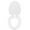 White, variant on Arborister Thick White Toilet Seat Cover for Elongated/Oval Toilets