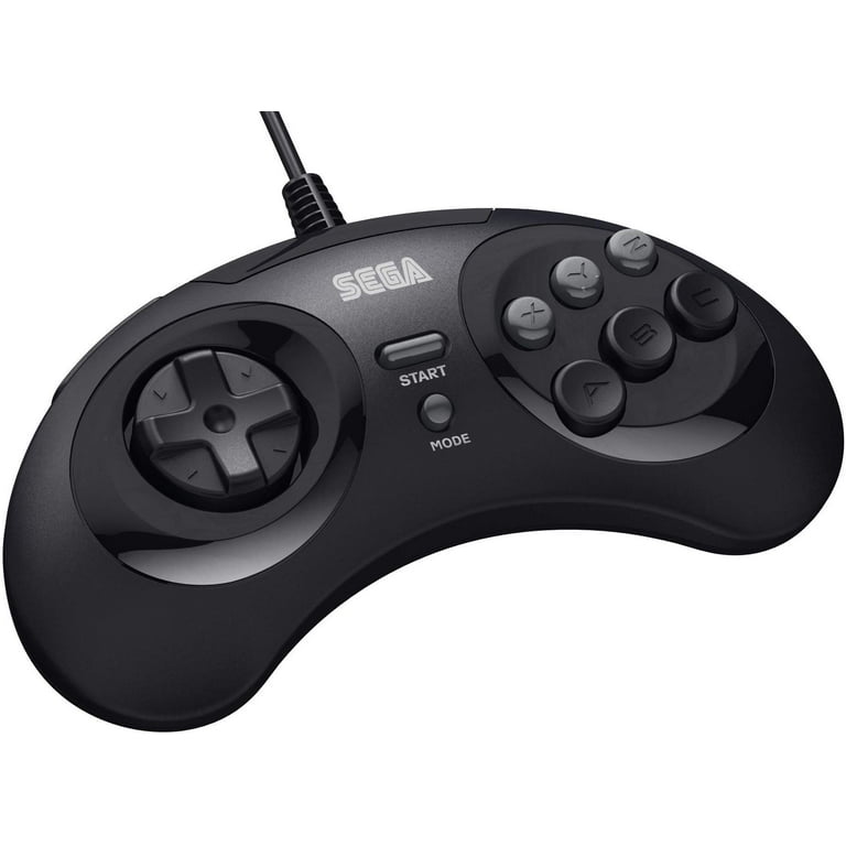 RetroLink Genesis Style USB Controller-Black, PC/Mac/Linux: PC: Video Games  