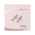 thumbnail image 4 of 925 Sterling Silver CZ Princess Square Cut Screw Back Earrings for Toddlers 4mm, 4 of 7