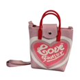 thumbnail image 2 of Bolso de crochet para mujer Strade Fareast Limited Corazón de amor rosa 20 cm x 21 cm, 2 of 8