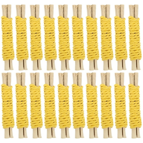 UPKOCH 20pcs Bunny Treats Molar Sticks Toys Wood Beads Small Animals Outdoor Play