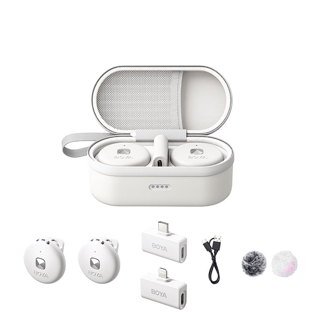 BOYA Omic Lightning connector / Typ-c connector / 2-in-1 model Lavalier Wireless Microphone Button Receiving Recording Noise Cancelling Microphone