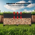 thumbnail image 1 of GloryStar Log Storage Rack with Protective Cover, Firewood Holder Suitable for Indoor or Outdoor Patio Use, 1 of 6