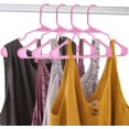 thumbnail image 5 of ROYALE 20 Pack Pink Plastic Hangers for Clothes - Heavy Duty Plastic Clothes Hanger Ideal for Everyday Standard Use - Lightweight & Space Saving Notched Plastic Hangers - Slim & Sleek Shoulder Groove, 5 of 9
