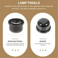 thumbnail image 3 of LITINKIMI 8Pcs Conical Metal Lamp Finial for Table Lamps and Floor Lamps Home Decor, 3 of 6