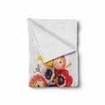 thumbnail image 2 of Anemone Flower Soft Flannel Fleece Throw Blanket, Floral Composition with English Roses Fresh Buttercups and Herbs, Cozy Plush for Indoor and Outdoor Use, 60" x 80", Multicolor, by Ambesonne, 2 of 6
