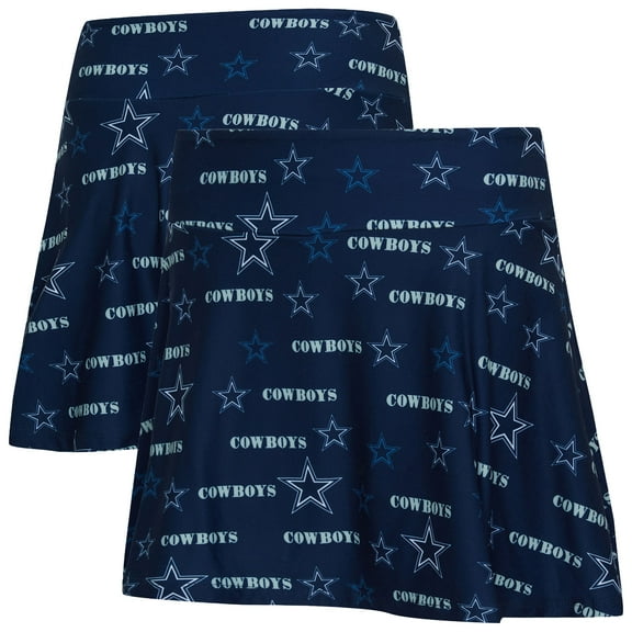 Women's Concepts Sport Navy Dallas Cowboys Mosaic Allover Print Skort
